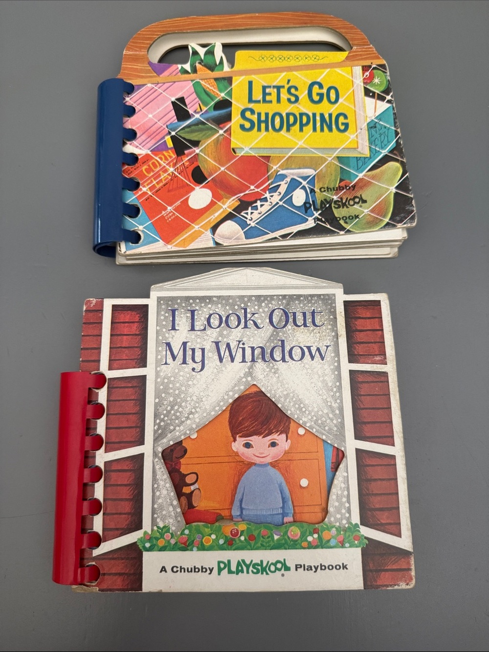 TWO Vintage 1964 Chubby Playskool Playbooks
